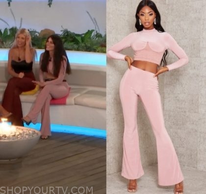 Love Island UK: Season 6 Episode 25 Rebecca's Mauve Pink Pants