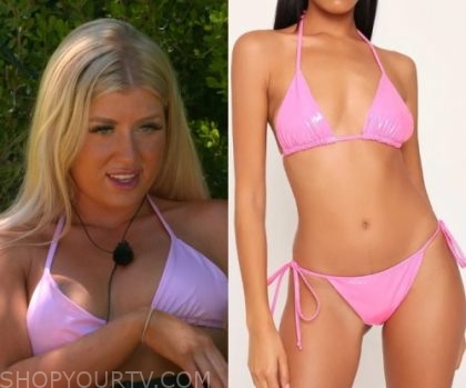 Love Island Uk Season 6 Episode 20 Jess Patent Pink Bikini