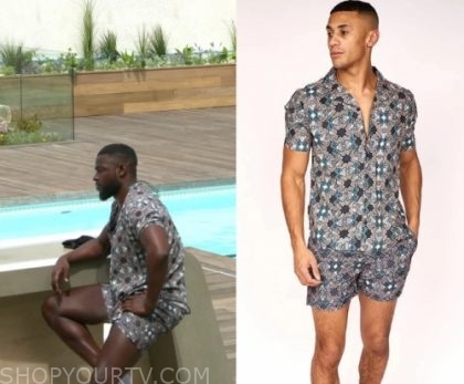 Love Island UK Season 6 Episode 19 Mike s Printed Shirt Shorts