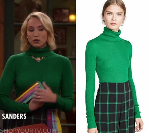 Last Man Standing: Season 8 Episode 9 Mandy's Green Turtleneck Sweater ...