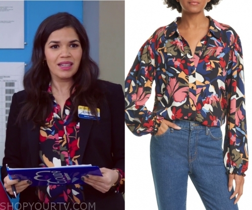 Amy Superstore Fashion Clothes Style And Wardrobe Worn On Tv