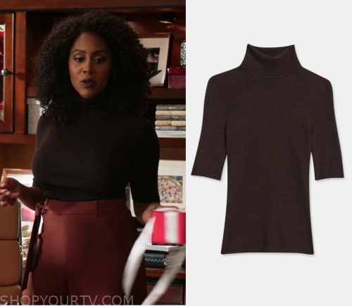 All Rise: Season 1 Episode 15 Lola's Brown Turtleneck | Fashion ...