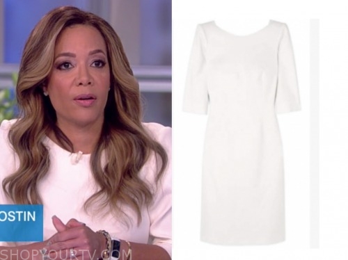 The View: March 2020 Sunny Hostin's White Sheath Dress | Shop Your TV