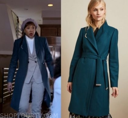 ted baker ellgenc coat teal