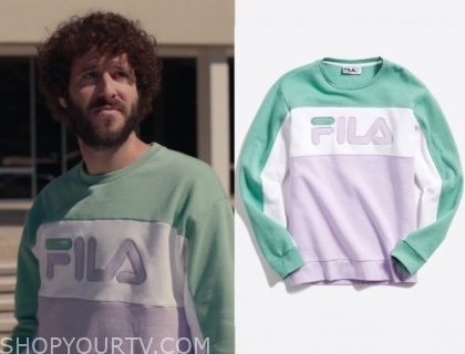 fila light blue sweatshirt