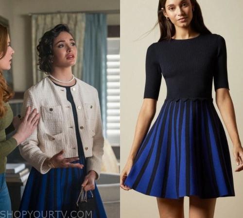 Nancy Drew: Season 1 Episode 18 Bess' Knit Striped Dress | Shop Your TV