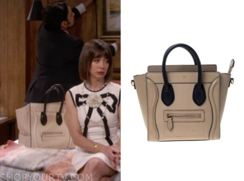 Broke: Season 1 Episode 1 Elizabeth's Beige and Black Colorblock Bag ...