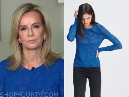 Good Morning America: April 2020 Dr. Jennifer Ashton's Blue Floral