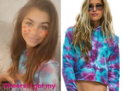 teenage breakfast tie dye hoodie