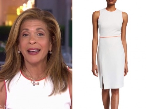 The Today Show: April 2020 Hoda Kotb's White and Red Contrast Trim ...