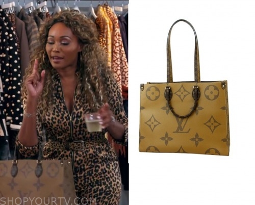 RHOA: Season 12 Episode 20 Cynthia's Brown LV Logo Bag | Shop Your TV