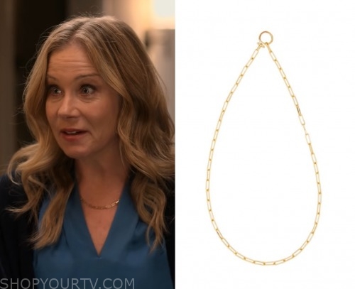 Dead To Me: Season 2 Episode 1 Jen's Rectangle Necklace | Shop Your TV