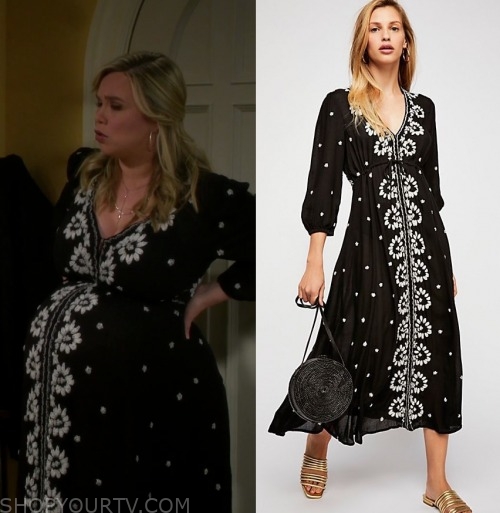 Last Man Standing Season 8 Episode Kristin S Embroidered Maxi Dress Shop Your Tv