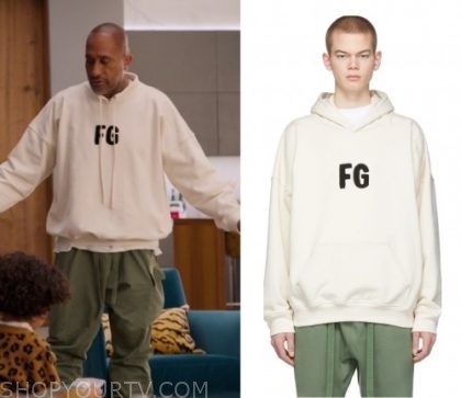 Black AF: Season 1 Episode 7 Kenya's White FG Hoodie | Shop Your TV