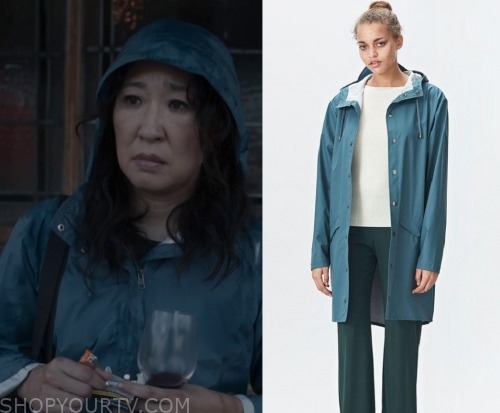 Killing Eve: Season 3 Episode 2 Eve's Blue Rain Jacket | Shop Your TV