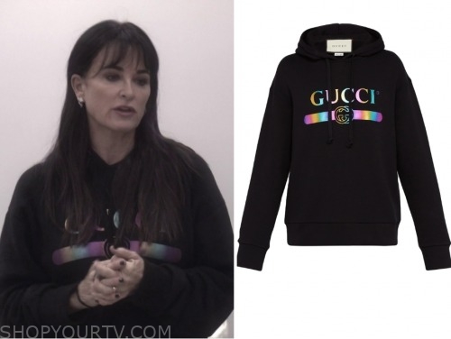 gucci iridescent logo hoodie