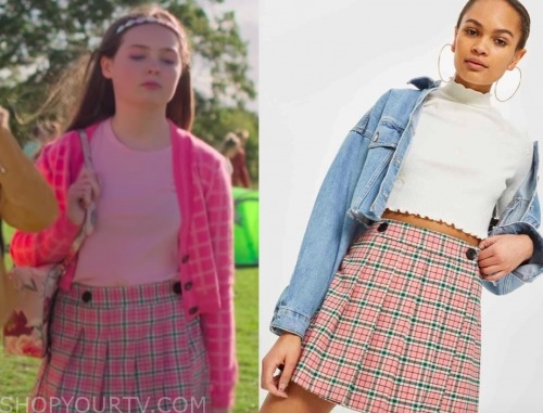 How to wear 2024 pink plaid skirt