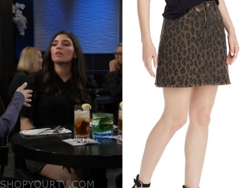 General Hospital: April 2020 Brook Lynn's Leopard Print Mini Skirt ...