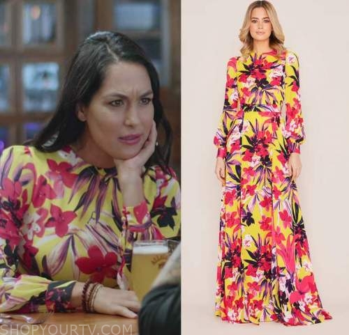 Total Bellas: Season 5 Episode 9 Brie's Yellow Floral Dress | Shop Your TV