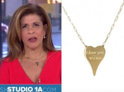 Savannah guthrie deals gothic initial necklace