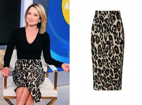 Good Morning America: May 2020 Amy Robach's Leopard Skirt | Shop Your TV