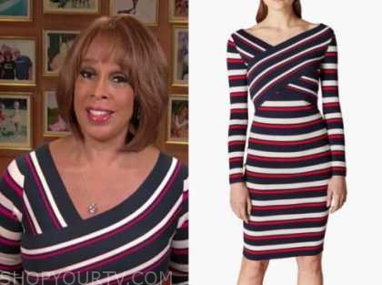 CBS This Morning: May 2020 Gayle King's Red, White, and Blue Striped ...