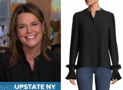 The Today Show: May 2020 Savannah Guthrie's Black Blouse | Shop Your TV