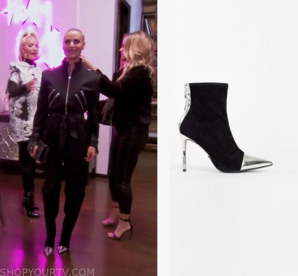 RHOBH: Season 10 Episode 5 Dorit's Black Silver Toe Boots | Shop Your TV