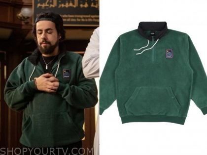 Ramy: Season 2 Ramy's Green Sherpa Pullover | Shop Your TV