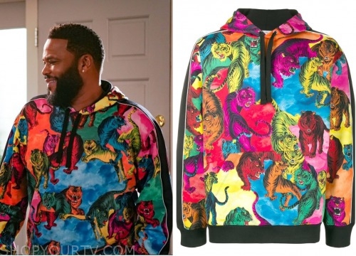 Gucci Tiger intarsia wool jumper worn by Andre 'Dre' Johnson