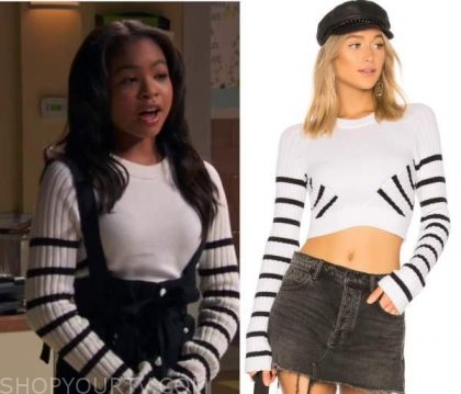 Ravens Home: Season 3 Episode 22 Nia's Striped Sweater | Shop Your TV