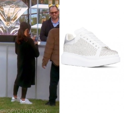 RHOBH: Season 10 Episode 4 Kyle's White Studded Sneakers | Shop Your TV