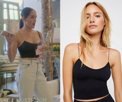 White Crop Top worn by Nikki Bella in Total Bellas Season 5