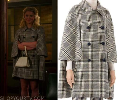 The Politician: Season 2 Episode 7 Alice's Checked Wool Cape | Shop Your TV