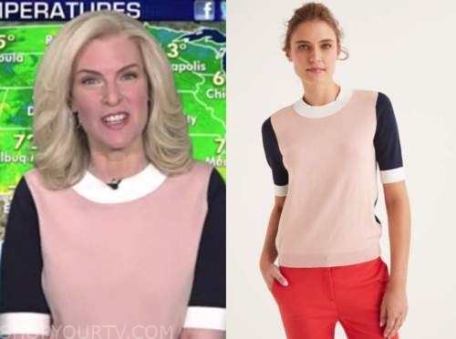 Fox and Friends: June 2020 Janice Dean's Colorblock Knit Top | Shop Your TV