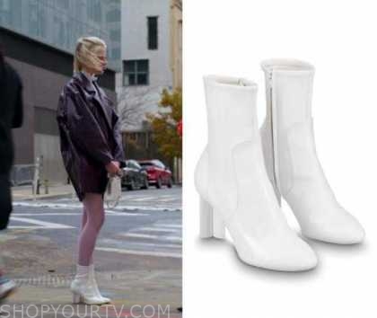 white ankle boots designer