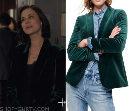 Good Witch: Season 6 Episode 7 Cassie's Green Velvet Blazer | Shop Your TV