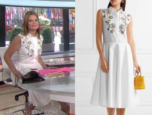 The Today Show: July 2020 Savannah Guthrie's White Sleeveless ...