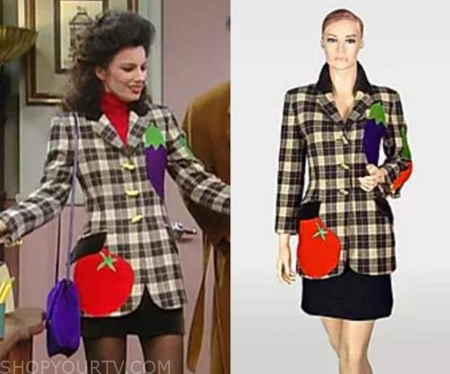 The Nanny: Season 1 Episode 7 Fran's Plaid Fruit Jacket | Shop Your TV