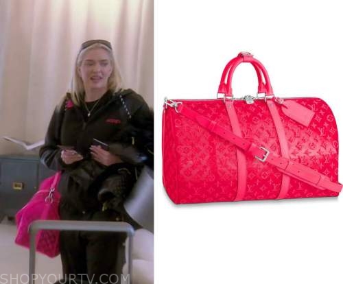 BigBlondeHair.com on X: Luxe Luggage // Get details on Erika Girardi's Pink  Louis Vuitton Duffle Bag here:  #RHOBH   / X