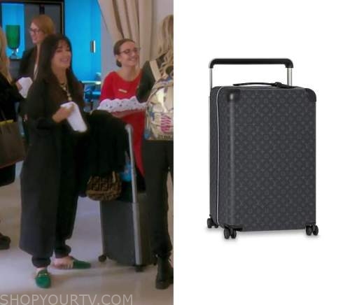 WornOnTV: Kyle's striped luggage and tote bag on The Real