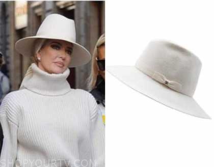 RHOBH: Season 10 Episode 12 Erika's White Wool Hat | Shop Your TV