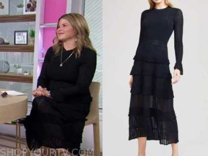 The Today Show: August 2020 Jenna Bush Hager's Navy Blue Knit Tiered ...