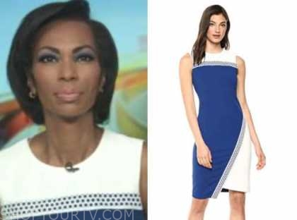 Outnumbered: August 2020 Harris Faulkner's Blue and White Colorblock ...