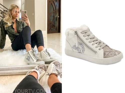 dolce vita snakeskin sneakers