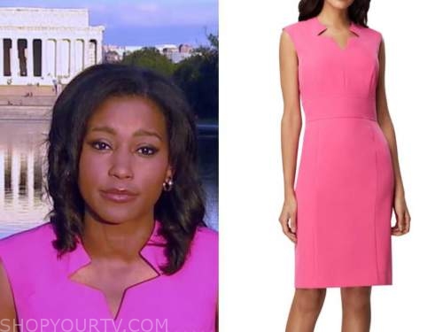 Good Morning America: August 2020 Rachel Scott's Pink Notch Lapel ...