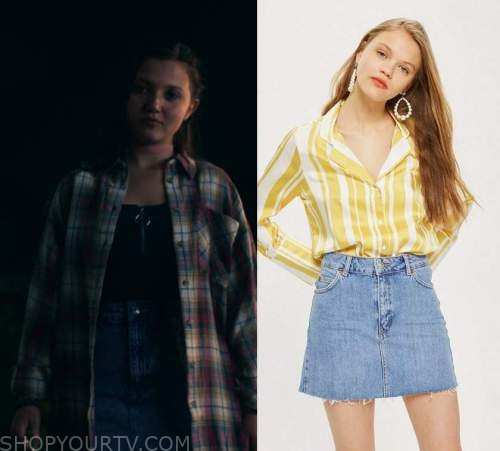 Get Even: Season 1 Episode 3 Bree's Denim Mini SKirt | Shop Your TV