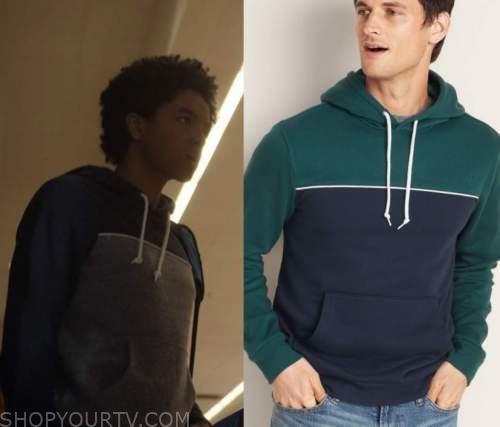 Trinkets: Season 2 Episode 2 Noah's Blue/Grey Hoodie | Shop Your TV