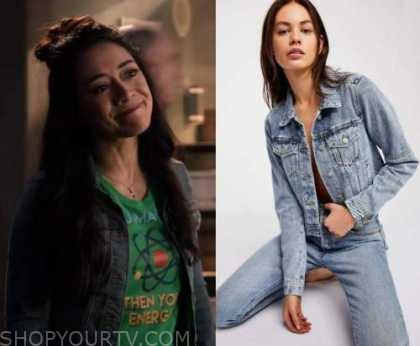 Lucifer: Season 5 Episode 2 Ella's Blue Denim Jacket | Shop Your TV