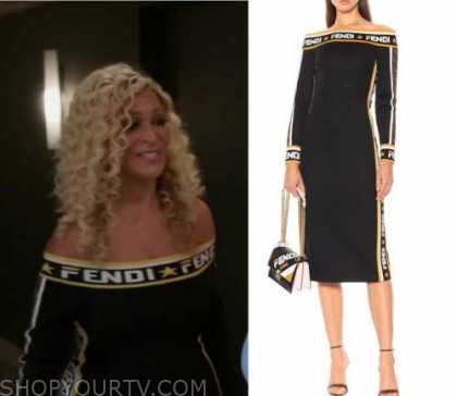 fendi off the shoulder dress